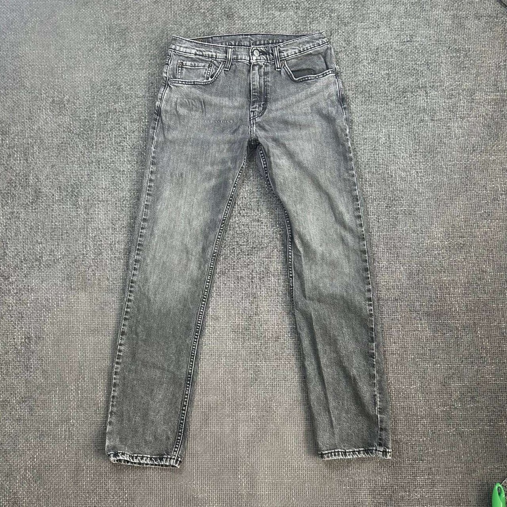 Levi's 502 Mens 32x31 Grey Washed Faded Denim Stretch Jeans